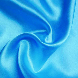 Aqua blue satin