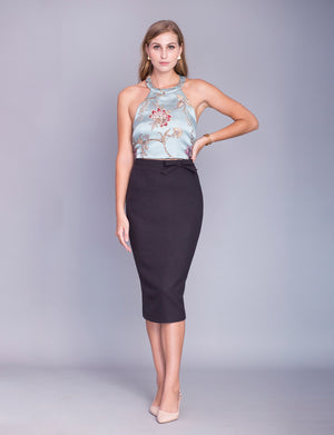 Jennifer custom pencil skirt- midi<!--gray-->