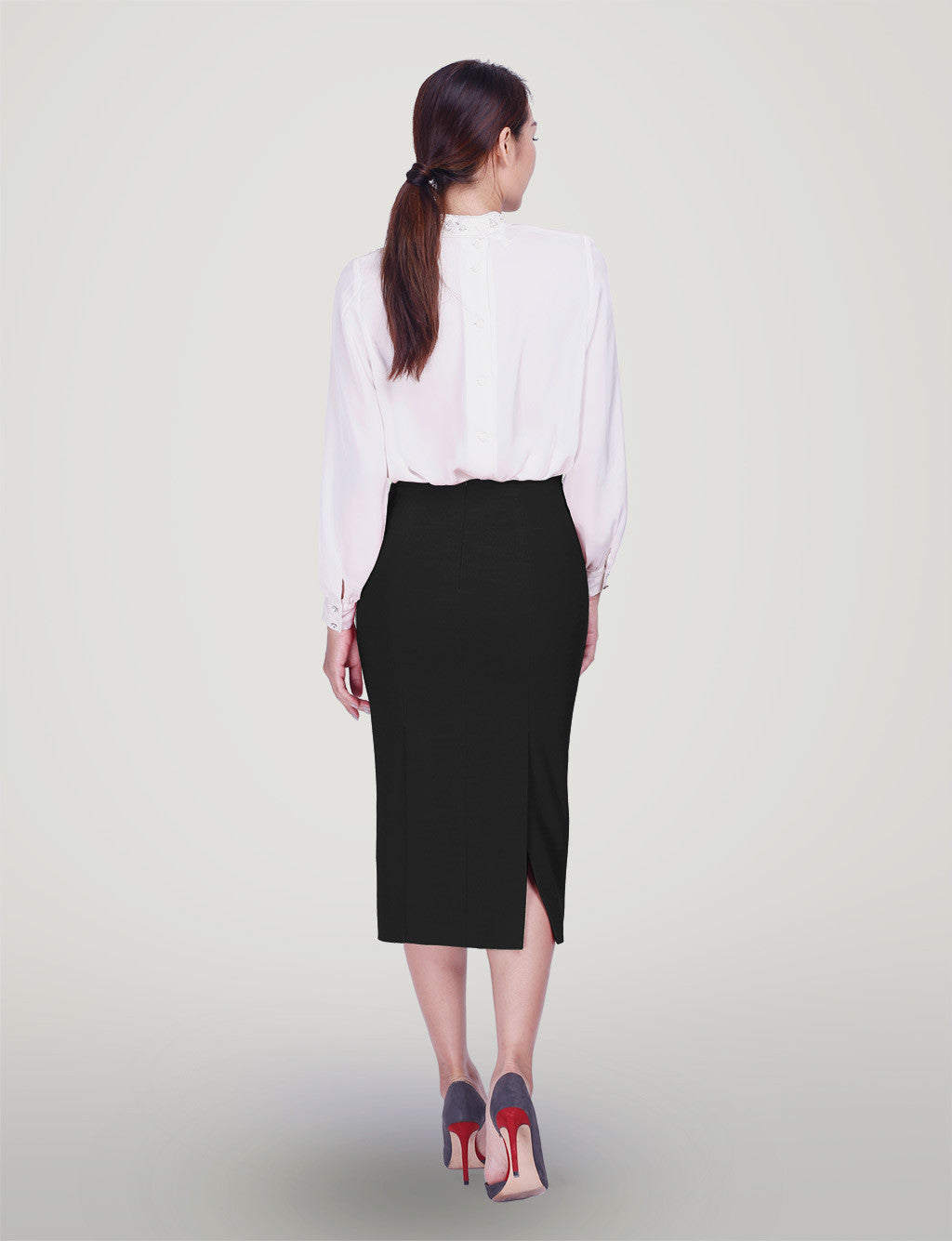 Jennifer custom pencil skirt- midi<!--black-->