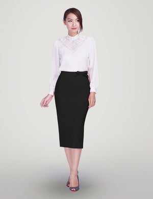 Jennifer custom pencil skirt- midi<!--black-->